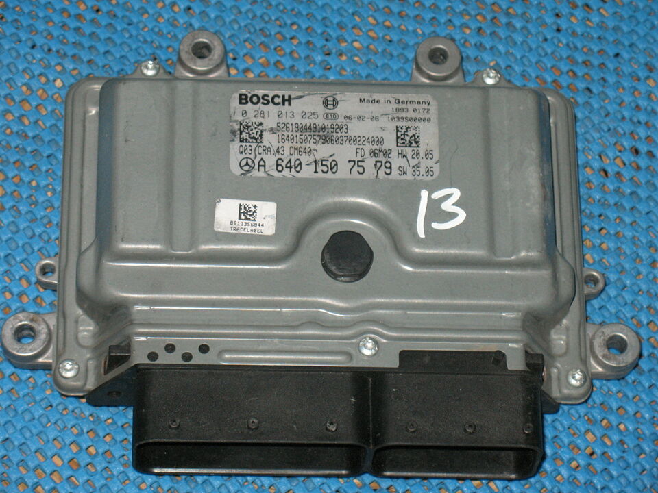 ECU MERCEDES W169 A160 A6401507579 0281013025 EDC 16C32-5.43 CRA.43