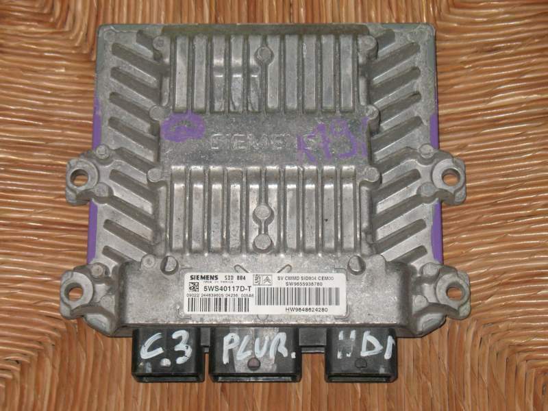 ECU CITROEN C3 1.4 HDI 5WS40117D-T SW9655938780 HW9648644280