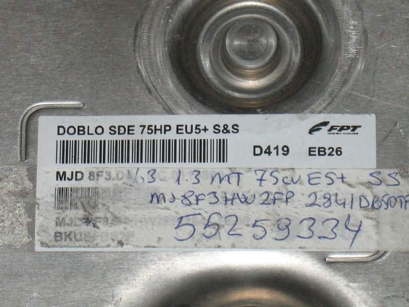 ECU MOTORE Fiat Doblo 1.3 multijet MJD 8F3.D6 HW2FP 55263683