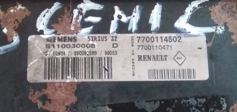 ECU RENAULT SCENIC CLIO 1.6 S110030008D 7700114502 SIRIUS 32