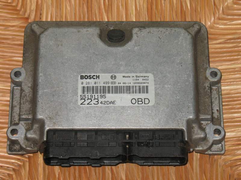 ECU FIAT DOBLO 1.9 JTD 0281011499 55191195 55198484 EDC 15C7-2.11