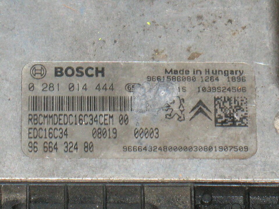 Peugeot blipper citroen 1.4 ecu 0281014444 9666432480 EDC 16C34-5.90