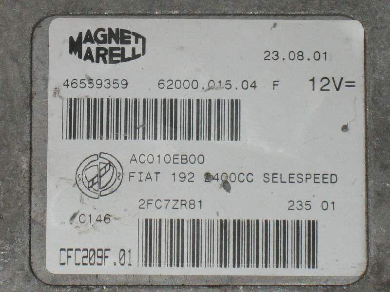 Centralina iniezione fiat stilo abarth CFC209F.01 46559359 Fiat