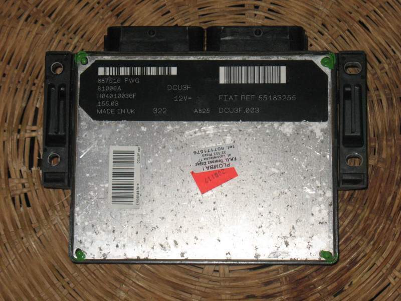 ECU FIAT DOBLO LUCAS 1.9, R04010036F 55183255 DCU3F.003