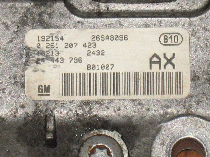ECU OPEL CORSA C 1.2 Z12XE BOSCH 0261207423 AX 24443796
