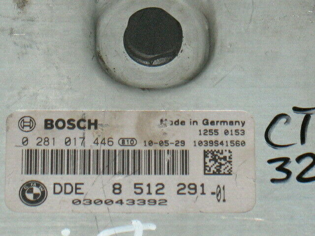 ECU CENTRALINA BMW E90 320 D 0281017446 DDE8512291 EDC17C41-4.17
