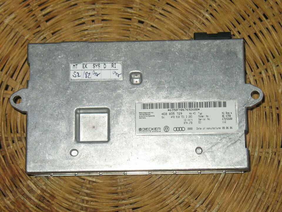 Interfaccia fabs per display MMI 2G Audi 4E0035729 BECKER