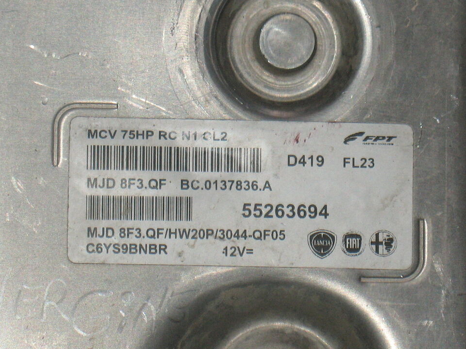 Ecu citroen nemo bipper fiorino 75hp 55263694 mjd 8f3. qf hw20p