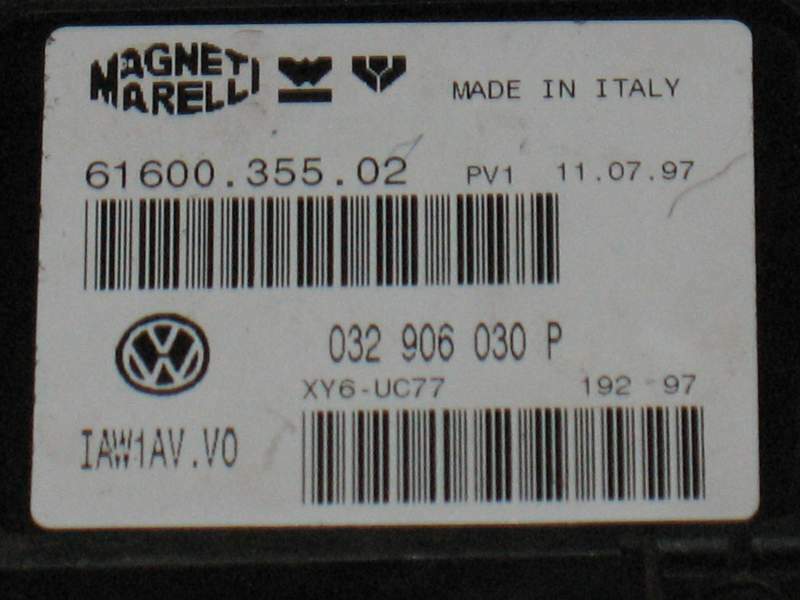 Ecu centralina volkswagen polo 1.6 032906030p 6160035502
