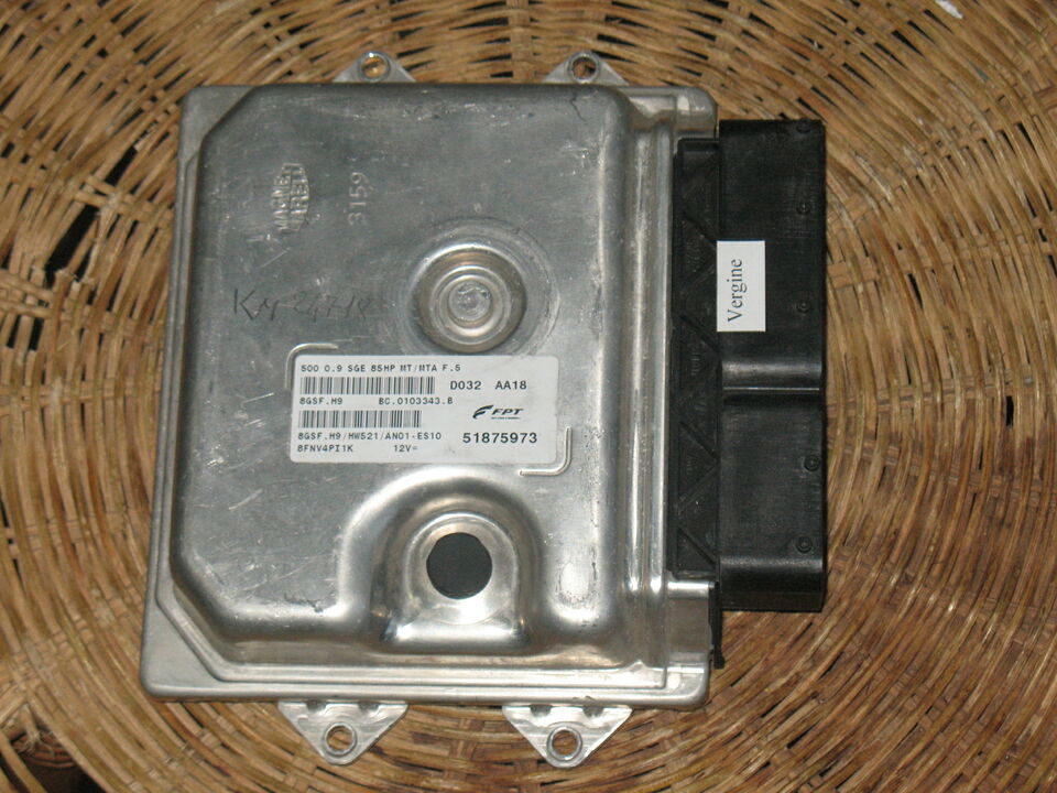 ECU FIAT 500 0,9 TWINAIR T FPT 51875973 51896777 8GSF 8GSF.H9 HW521 85HP