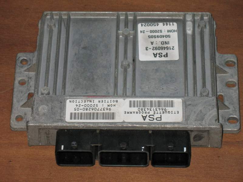 21646092-3 9637706280-05 PEUGEOT 1.4 ECU 9643134380 S2000-24