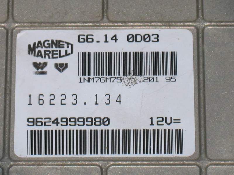 Peugeot 106 306 1.4 93-96 engine ECU G6140D03 9624999980 G6.14 0D03