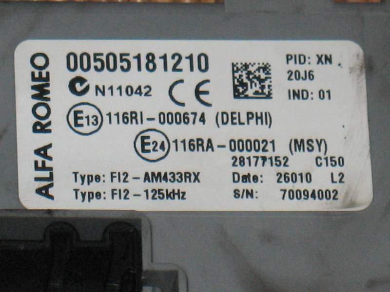 Body computer mito con blocchetto chiave 00505181210 505181210