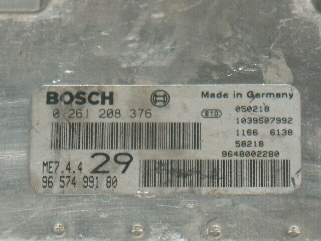 9658477580 9648002280 0261208376 Peugeot Citroen ECU BOSCH ME7.4.