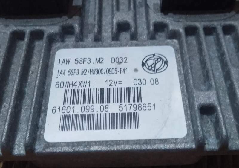 ECU G.PUNTO IAW5SF3M2 IAW 5SF3.M2 51798651 HW300 6DWH4XW1 D032