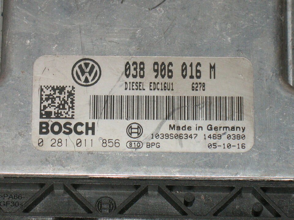 Ecu vw transporter T5 038906016M bosch 0281011856 EDC16U1 EDC 16U1-5.44