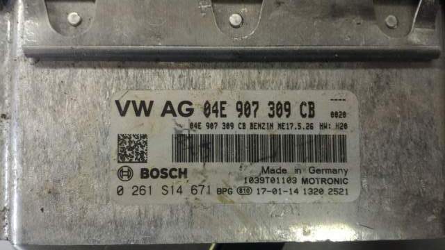 ECU Volkswagen VW Polo BOSCH 0261S14671 04E907309CB 14-17 ME17.5.26