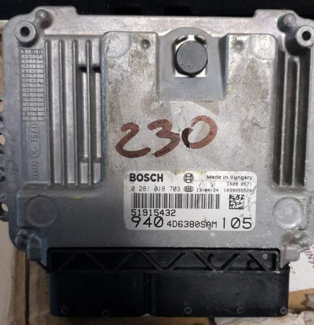 Ecu alfa romeo giulietta 1.6 JTDM 0281018703 51915432 Edc16c39-7.33