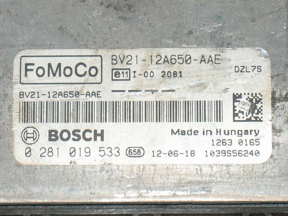ECU FIESTA 1.6 BOSCH 0281019533 BV2112A650AAE EDC17C10 BV21-12A650-AAE