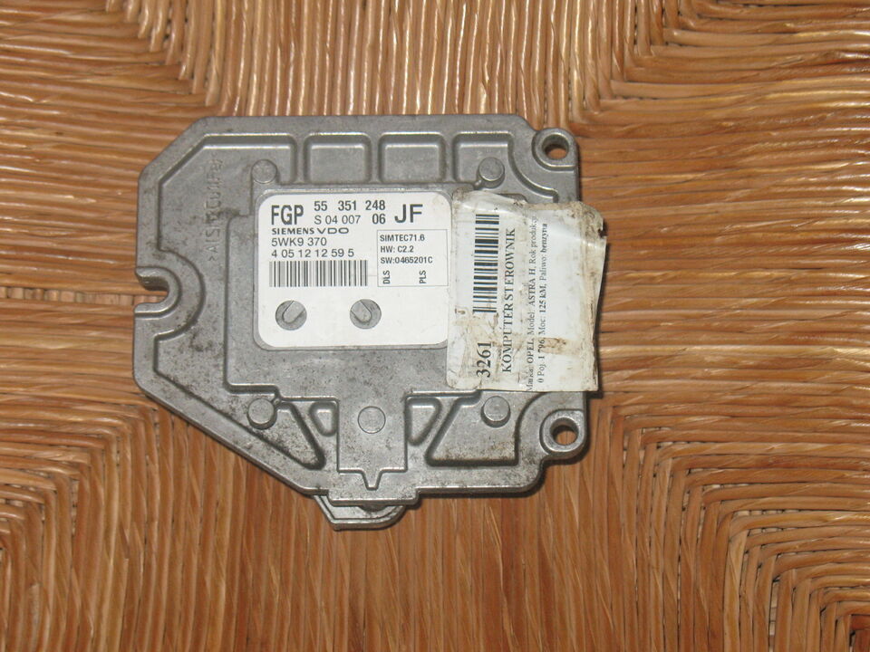 ECU ASTRA ZAFIRA 1.8 Z18XE 55351248 JF SIMTEC 71.6 FGP 5WK9370