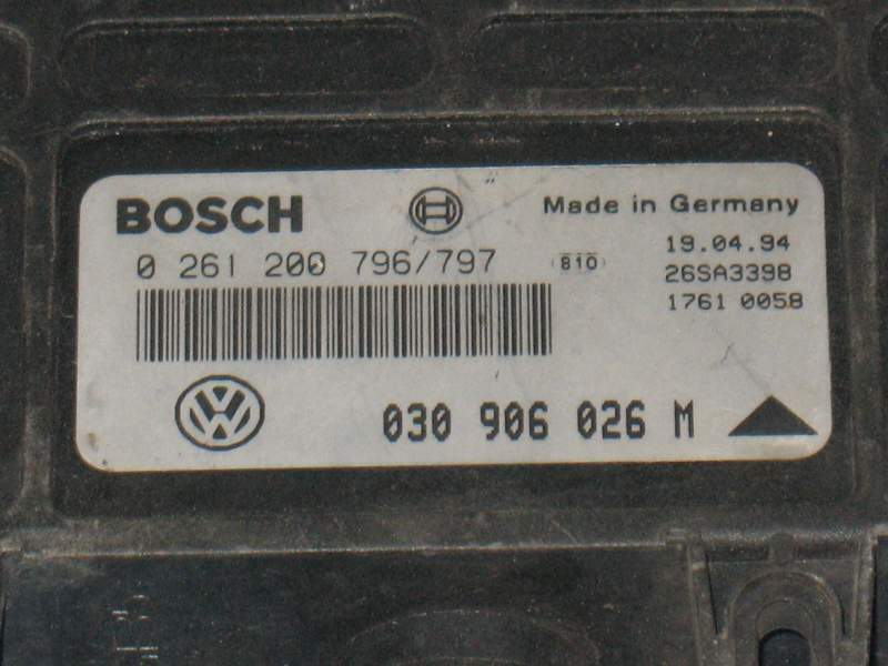 ECU VW VOLKSWAGEN POLO 1.0 AAU 030906026M 0261200796 /797