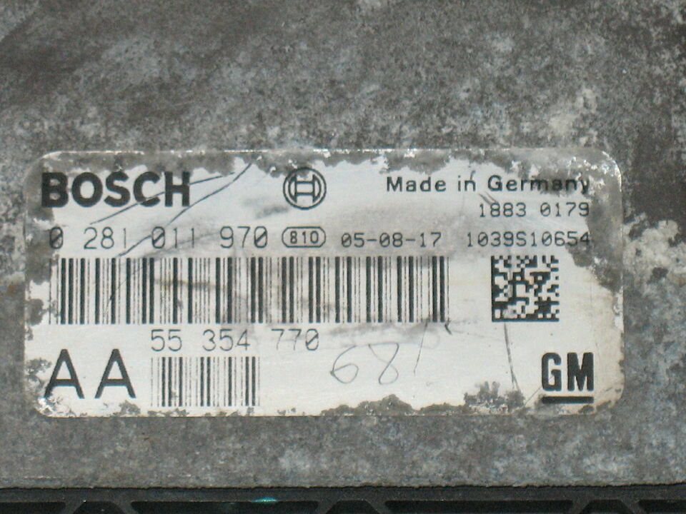 ECU SAAB 9-3 1.9 TID EDC16C9 0281011970 55354770 Z19DTH