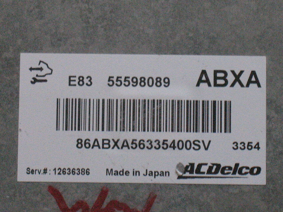 Ecu opel corsa 1.0 acdelco 55598089 abxa 55598089abxa