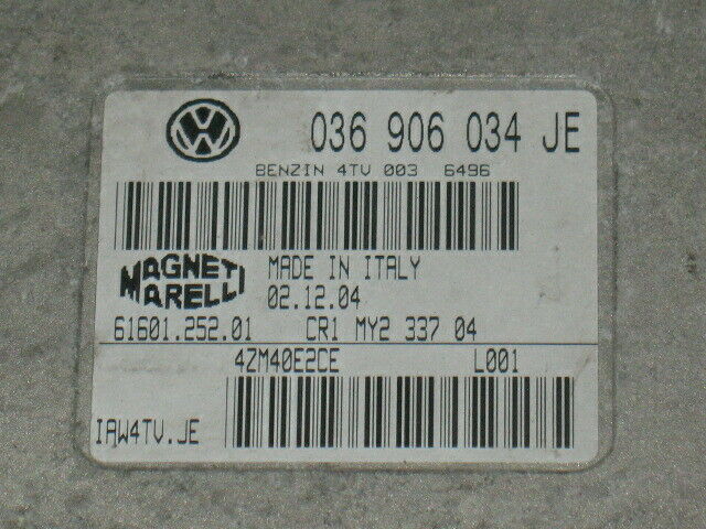 Ecu centralina skoda fabia 1.4 16v 036906034je iaw4tv.je