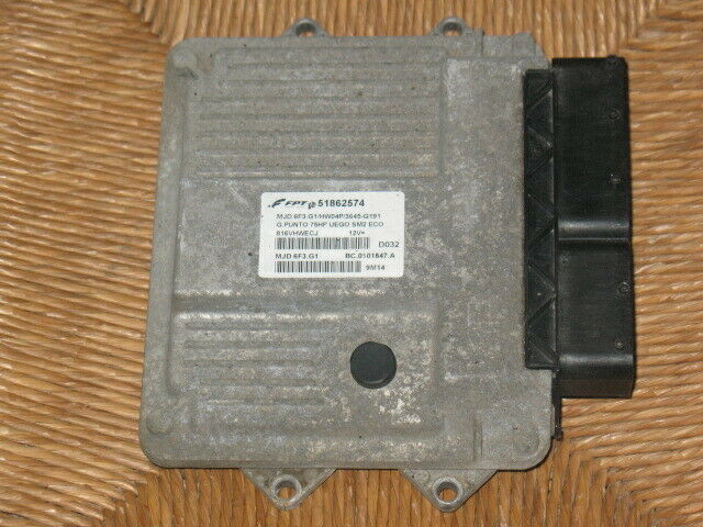 ECU FIAT GRANDE PUNTO 1.3 51862574 MJD 6F3.G1 HW04P 75HP