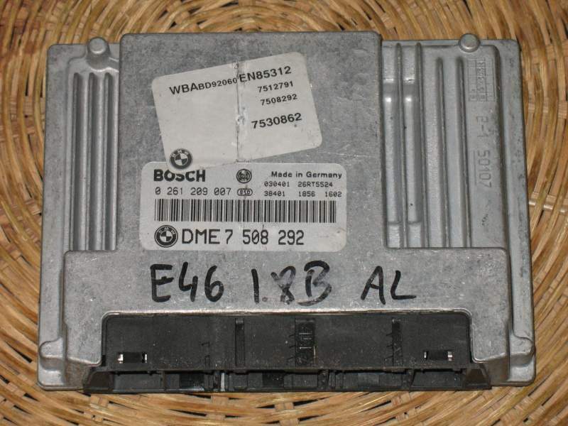 Ecu DME 7508292 BMW E46 3.18i Series bosch 0261209007 ME9.2