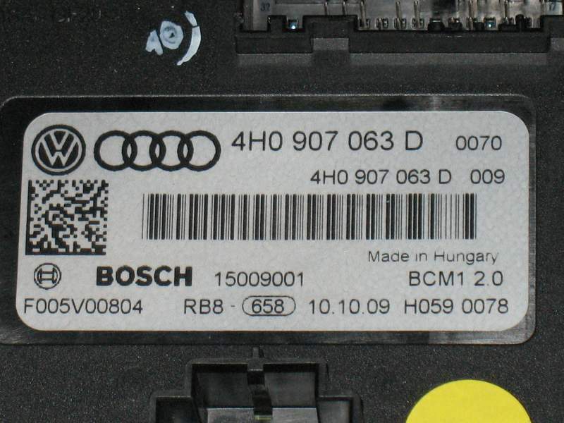 ECU VW TOUAREG AUDI A8 4 4H0907063D 4H0907063 F005V00804