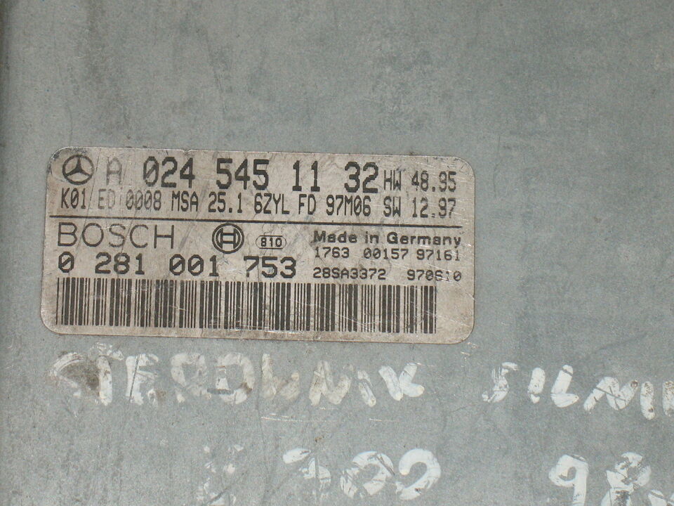 ECU MERCEDES W124 E300 3.0TD A0245451132 MSA 25.1 0281001753