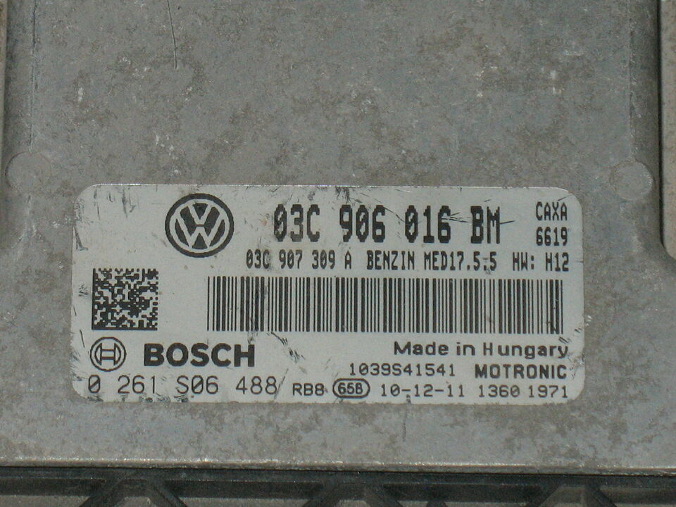 Ecu MED17 5.5 vw volkswagen golf mk5 0261s06488 03c906016bm