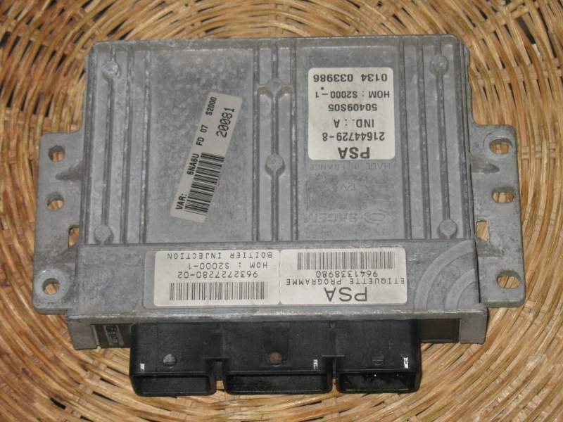 ECU CITROEN XSARA PICASSO 1.8 9641338980 9632727280-02 HOM S2000
