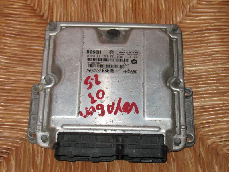 ECU 0281011280 CHRYSLER 04727666AB EDC 15C5 VOYAGER 2.5 CRD.