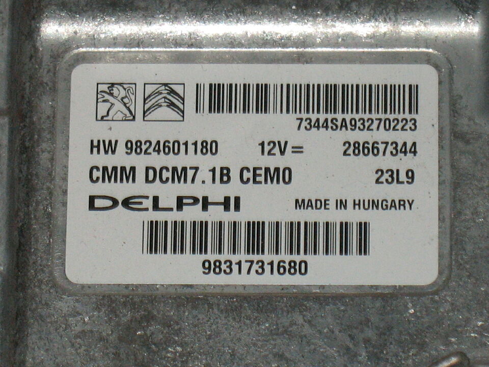 PEUGEOT BOXER Van 2.2 BlueHDi 140 9824601180 28667344 DCM7.1B