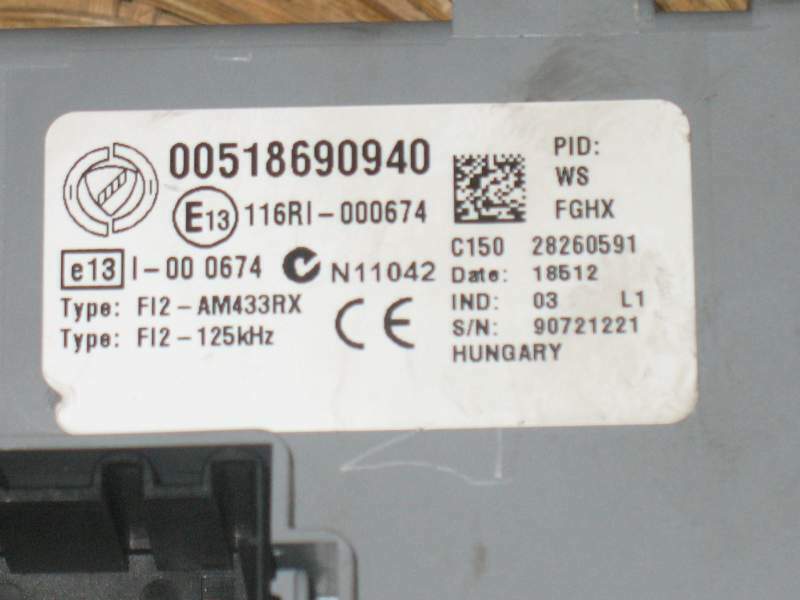 Ecu body computer fiat g punto evo 1.2 00518690940 518690940 BSI