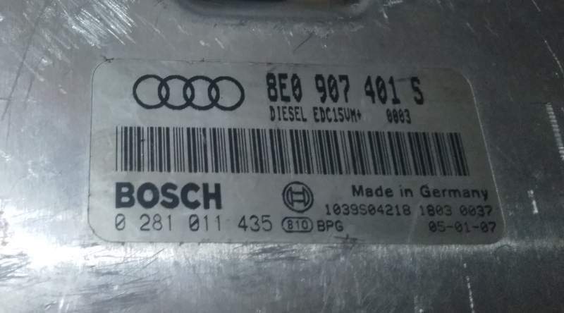 ECU CENTRALINA AUDI 0281011435 8E0907401S EDC15VM+2.M5