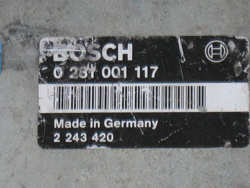 BMW 525 tdi 1991-96 ECU BOSCH 0281001117 2243 420 MSA6-3