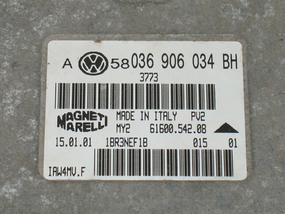 ECU VW IAW BORA GOLF 4 1.6 036906034BH 036906034 BH IAW 4MV F