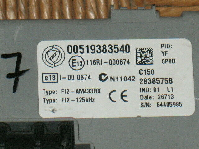 BODY FIAT PANDA DOBLO' OPEL 1.3 00519383540 519383540 28385758