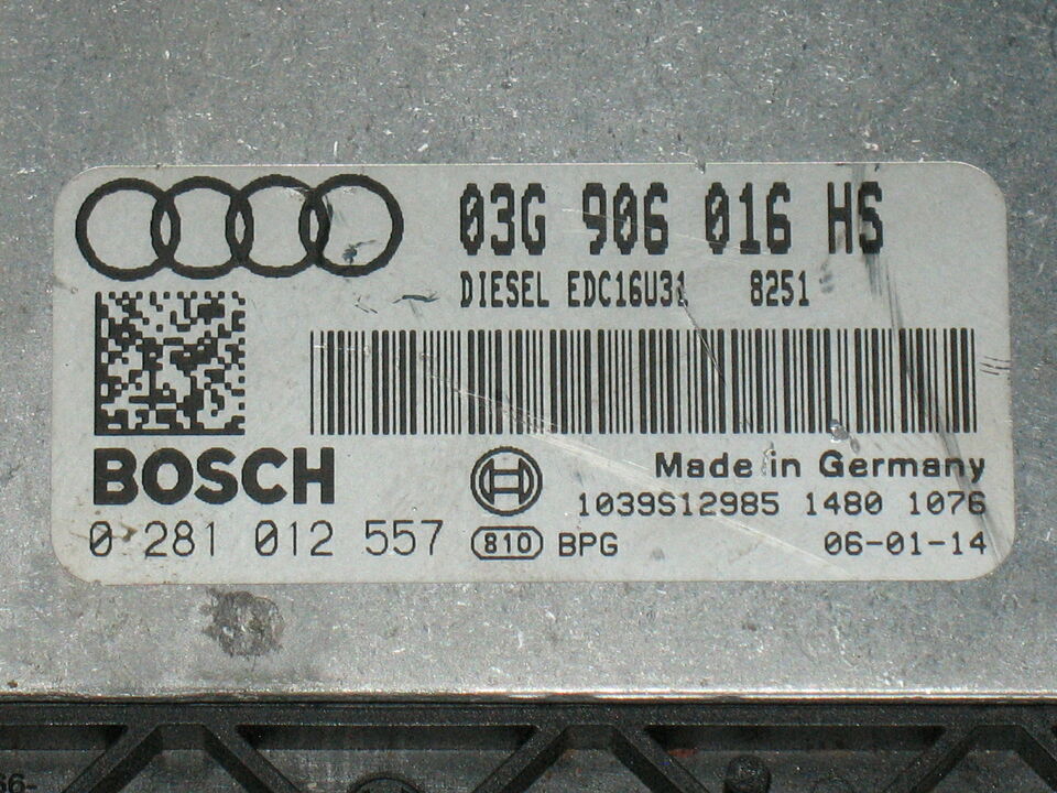 ECU AUDI A6 EDC16U31 0281012557 03G906016HS 03G997017PX