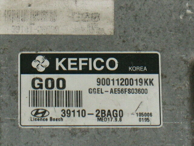 ECU HYUNDAI IX35 1.6 39110-2BAG0 9001120019KK MED17.9.8