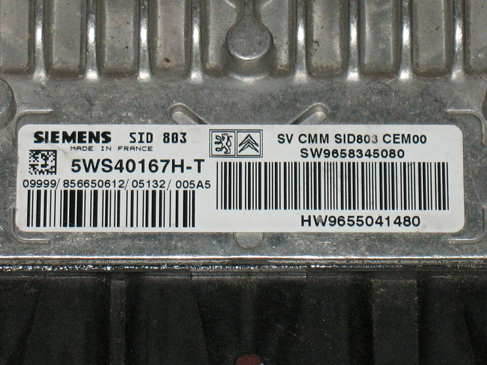 ECU PEUGEOT 407 2.0 HDI 5WS40167H-T SID803 HW9655041480