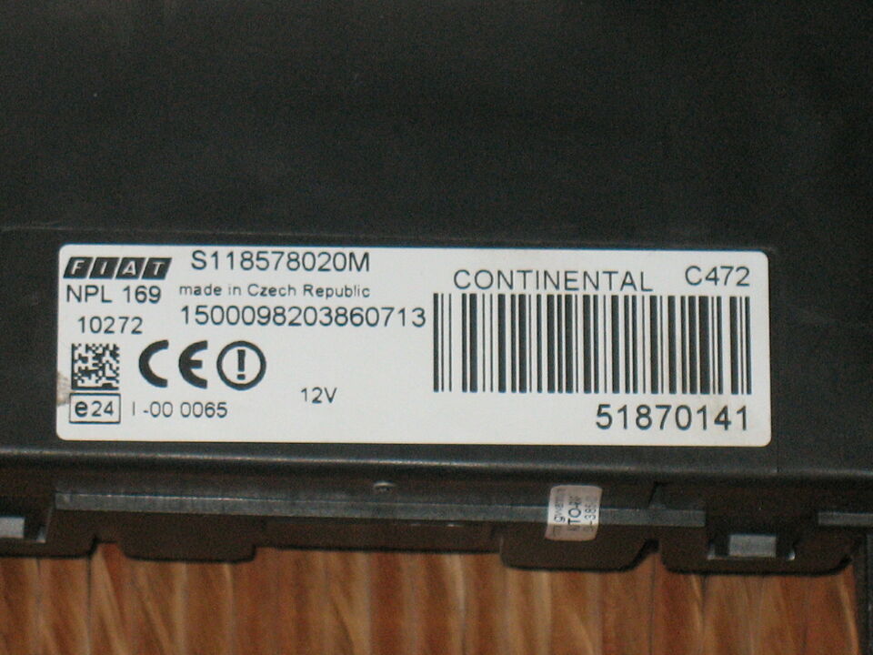 51870141 S118578020M C472 BODY FIAT PANDA NPL 169 2004 2012
