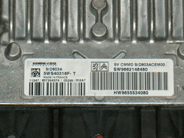 PEUGEOT CITROEN 2.0 5WS40318F-T SW9662148480 SID803A
