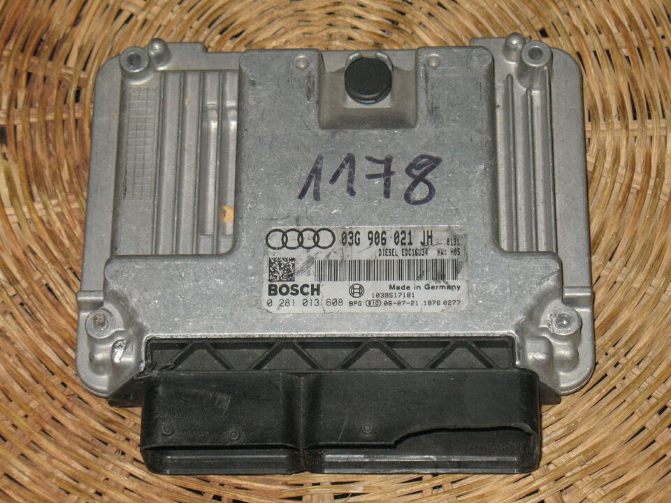 ECU AUDI A3 2.0 TDI 03G906021JH EDC16U34 0281013608  EDC 16U34-3.42