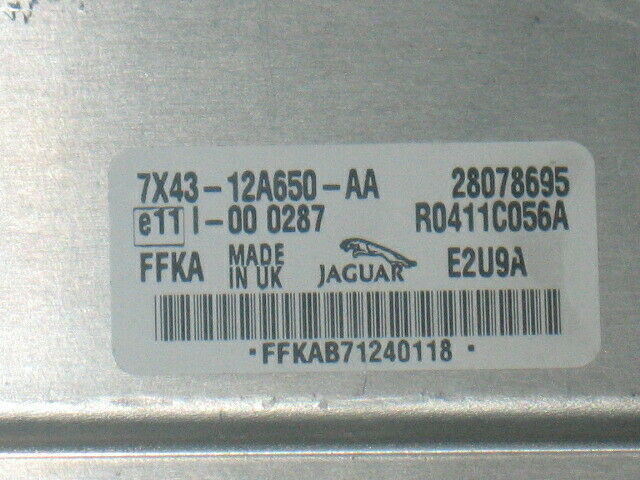 ECU JAGUAR 7X43-12A650-AA 28078695 R0411C056A E2U9A