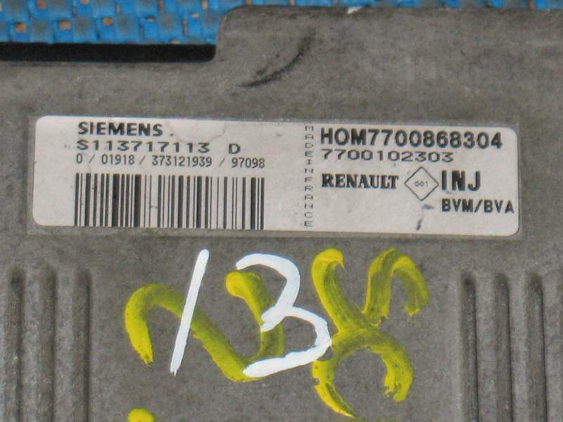 ECU RENAULT MEGANE SCENIC 2.0 S113717113D HOM7700868304
