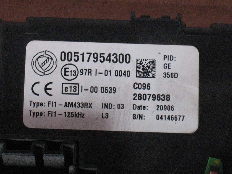 Body computer fiat grande punto idea 1.3 00517954300 517954300